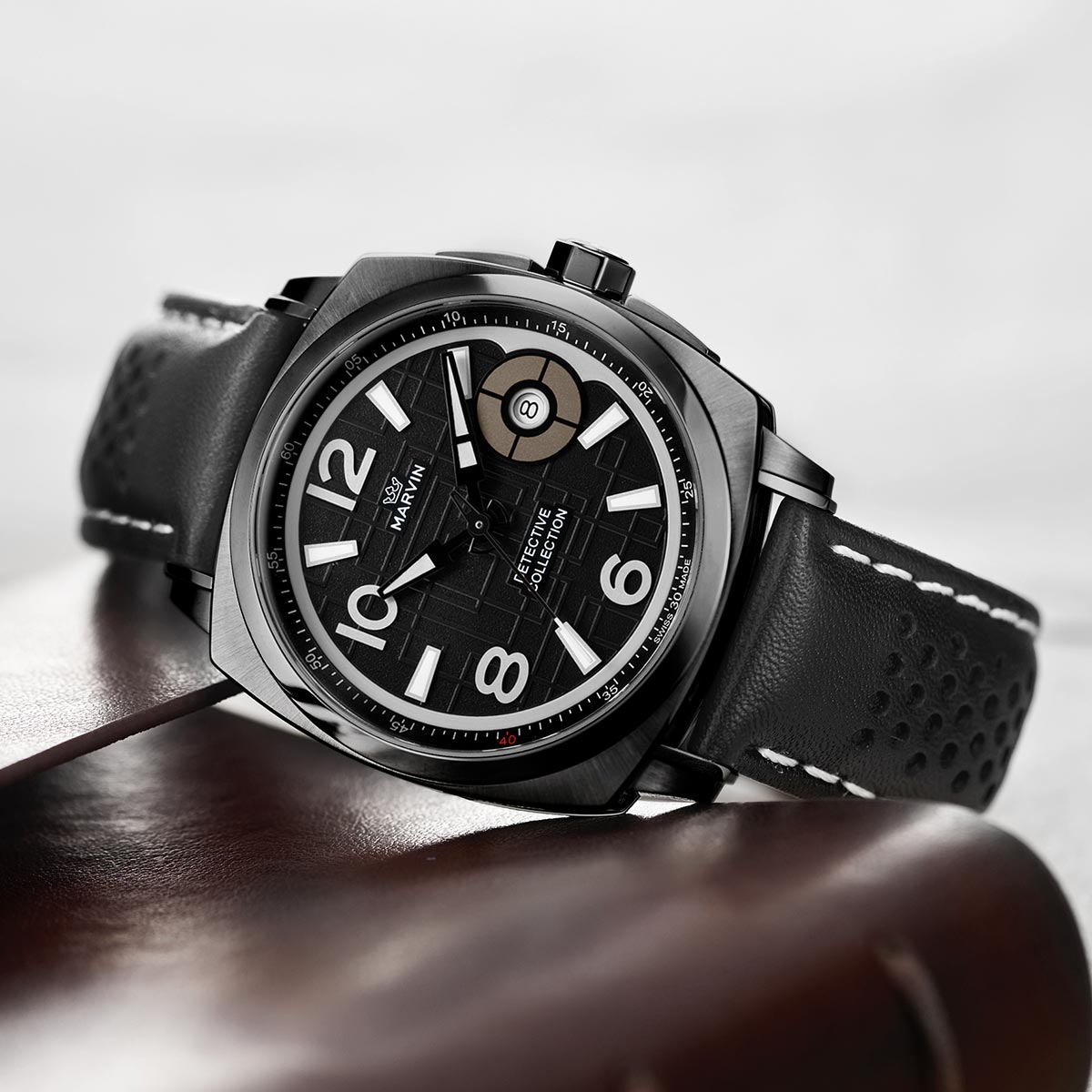 Marvin Malton Cushion 42mm Black Dial Men's Watch M022.23.85.66