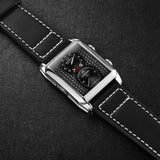 Marvin Malton Rectangular 50mm Black Dial Men's Watch M024.14.41.64
