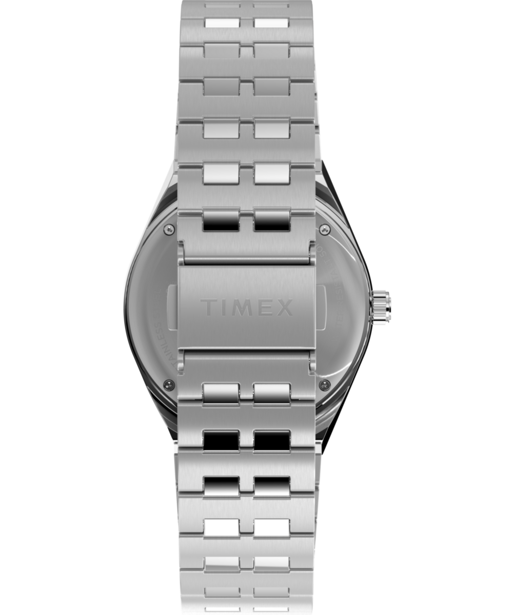 Timex Q Timex x Peanuts GMT 38mm Silver Dial Men's Watch TW2W83300