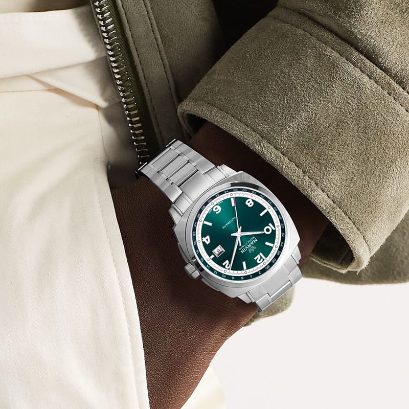 Marvin Malton Cushion 42mm Green Dial Men's Watch M119.13.73.11