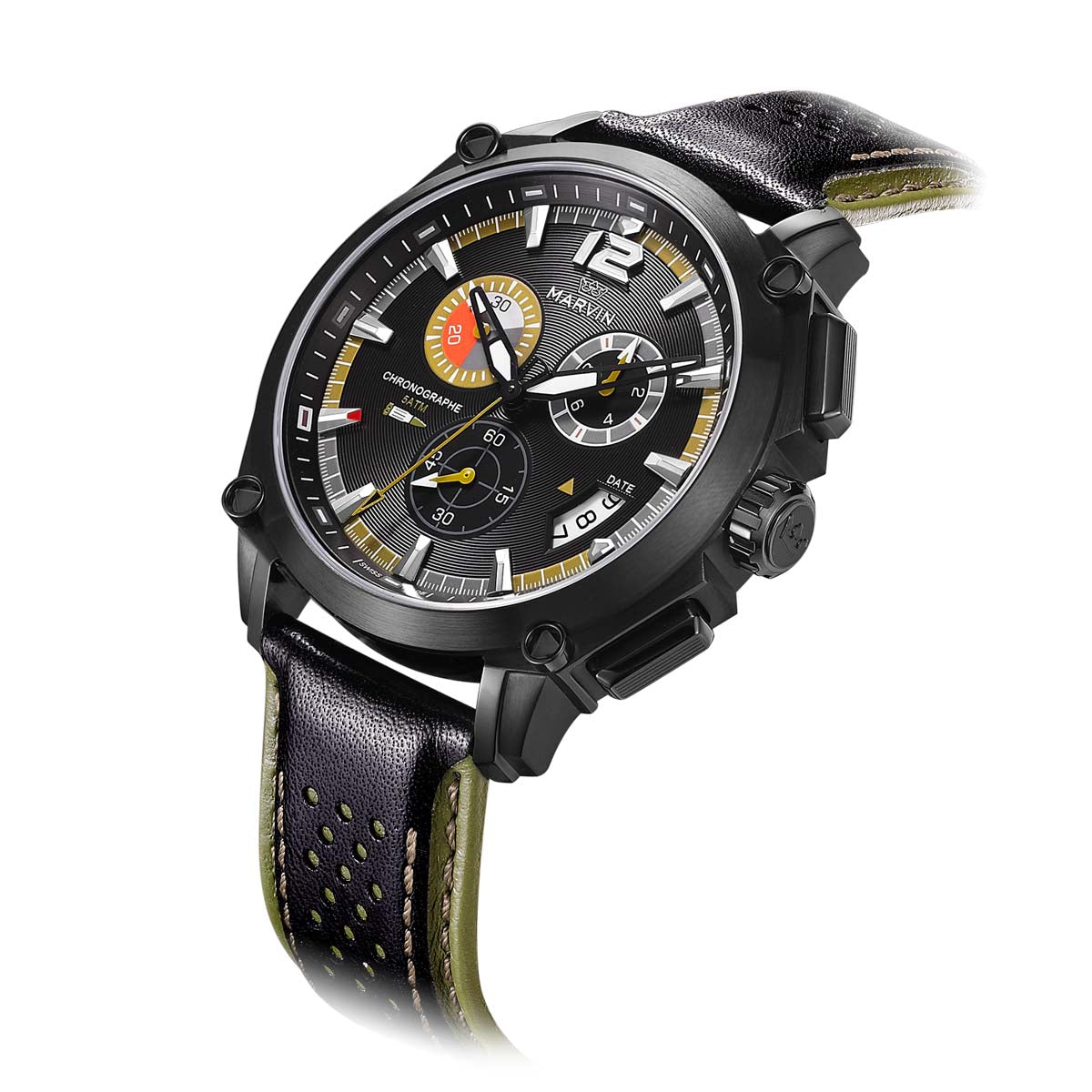 Marvin Other 45mm Black Dial Men's Watch M033.24.84.97