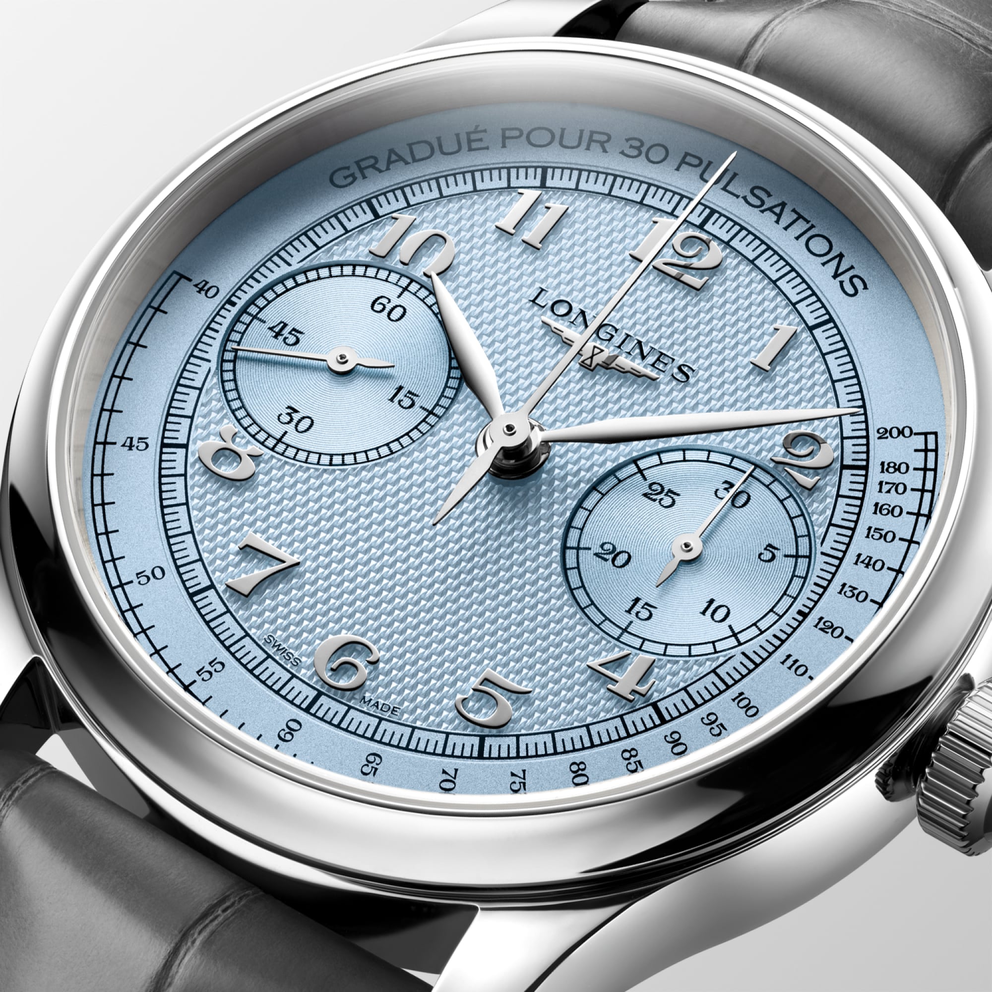 Longines Master Collection Chrono Monopusher 41mm Blue Dial Men's Watch L29604932