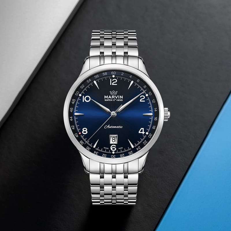 Marvin Expectation 41mm Blue Dial Men's Watch M165.13.51.11