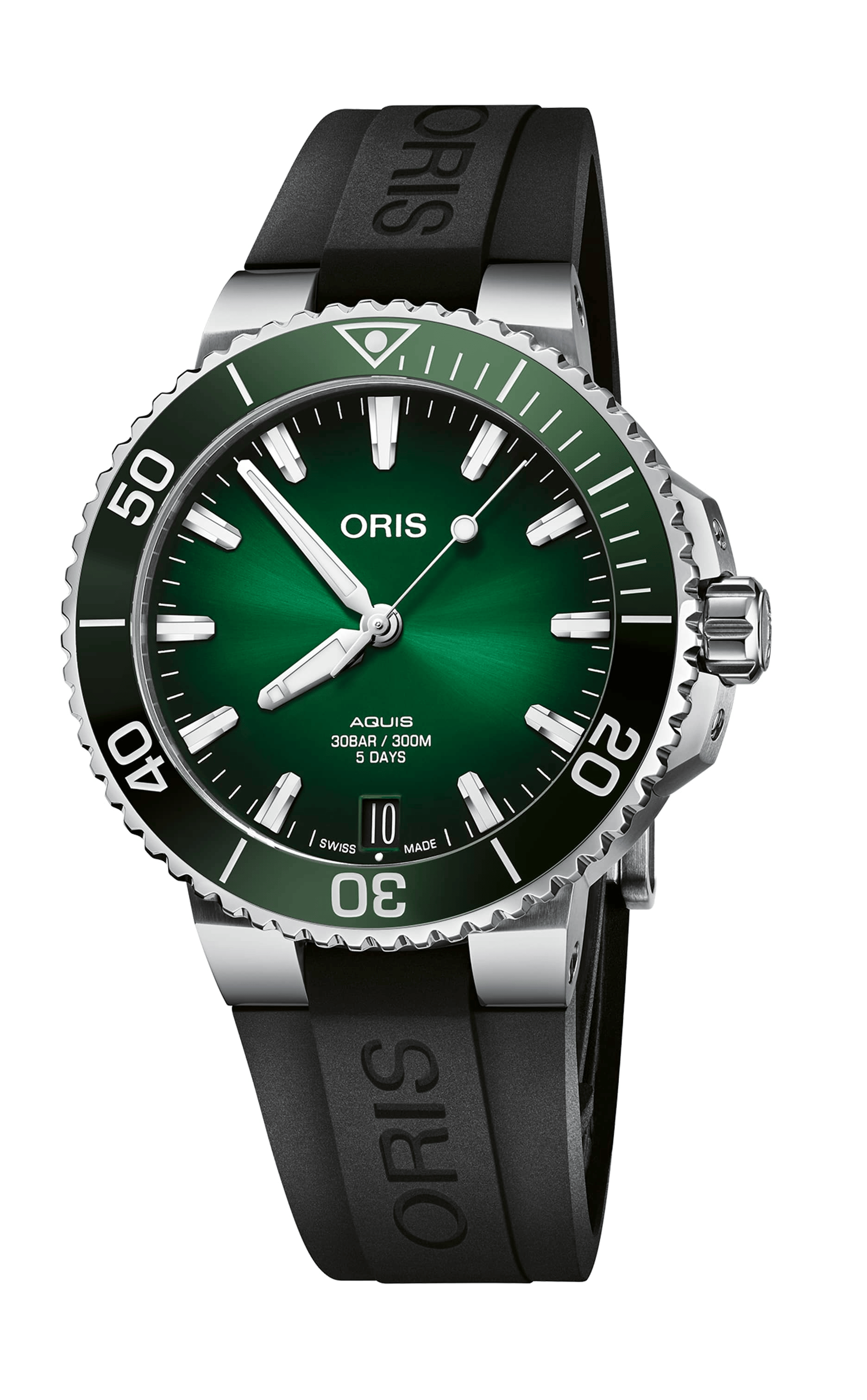 Oris Aquis Date Calibre 400 41.5mm Green Dial Men's Watch 01 400 7769 4157-07 4 22 74FC