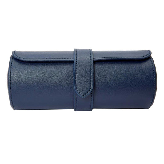 WOLF Heritage Triple Watch Roll Navy 305617