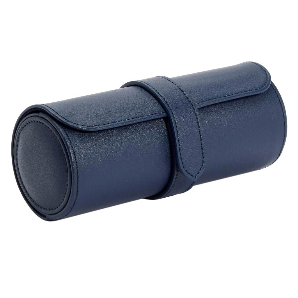 WOLF Heritage Triple Watch Roll Navy 305617