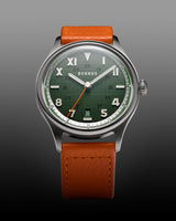 Benrus #3061 GT 39.5mm Dark Green California Dial Men's Watch 3061-SS-G-039-02