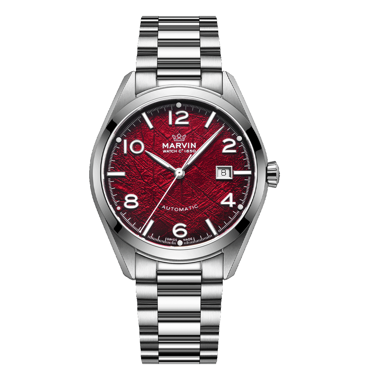 Marvin Other 41mm Red Glacier-Patterned Dial Men's Watch M161.13.93.11
