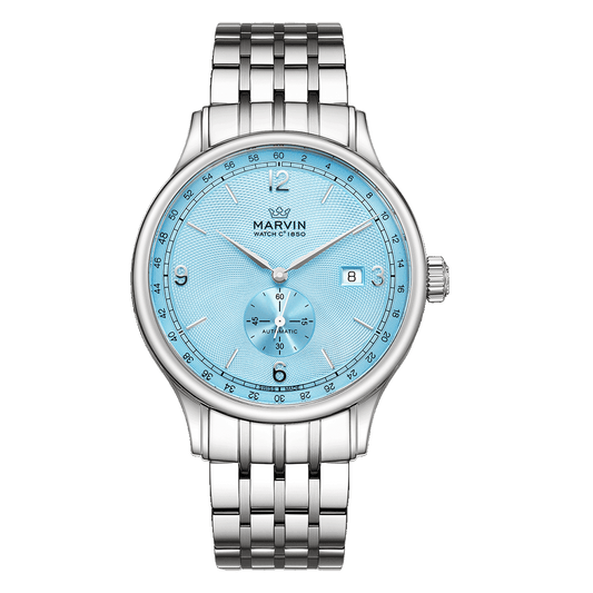 Marvin Other 41mm Ice Blue Guilloché Dial Men's Watch M135.13.04.11