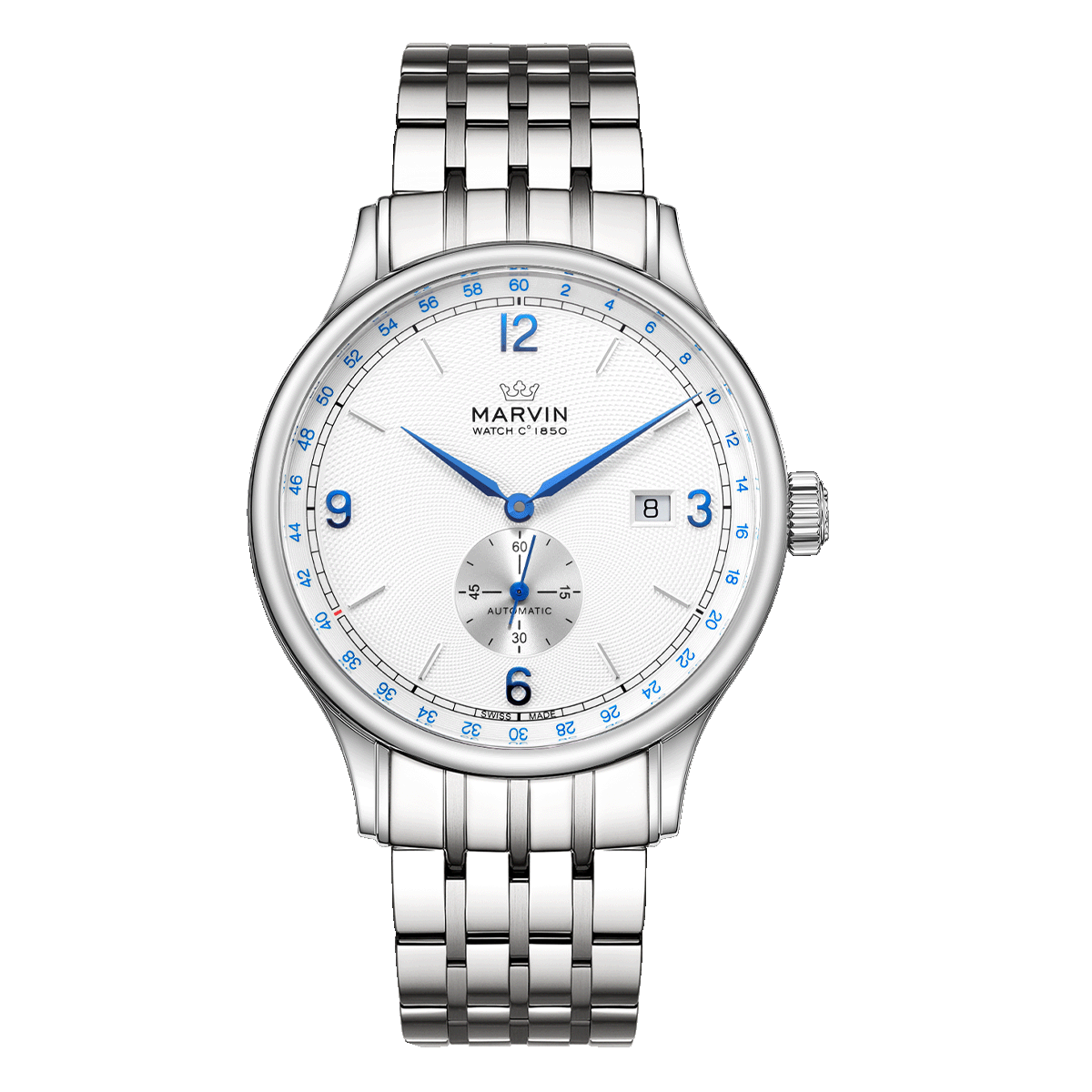 Marvin Other 41mm White Guilloché Dial Men's Watch M135.13.24.11