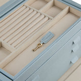 WOLF Heritage London Medium Jewelry Box Ice Blue 315117