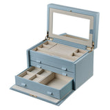 WOLF Heritage London Medium Jewelry Box Ice Blue 315117