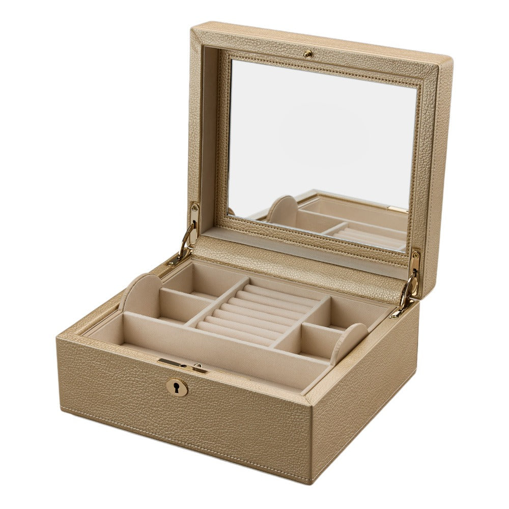 WOLF Heritage London Square Jewelry Box Gold 315205