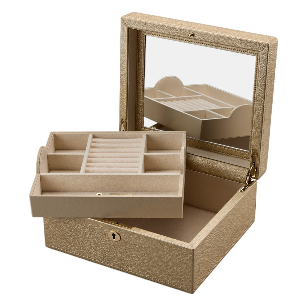 WOLF Heritage London Square Jewelry Box Gold 315205