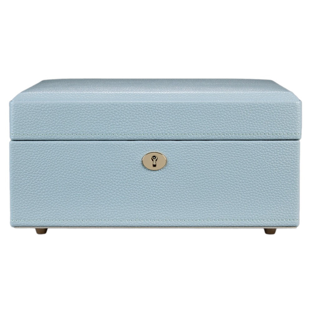 WOLF Heritage London Square Jewelry Box Ice Blue 315217