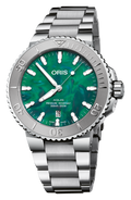 Oris Aquis Oris X Bracenet 43.5mm Green Dial Men's Watch 01 733 7730 4137-07 8 24 05PEB