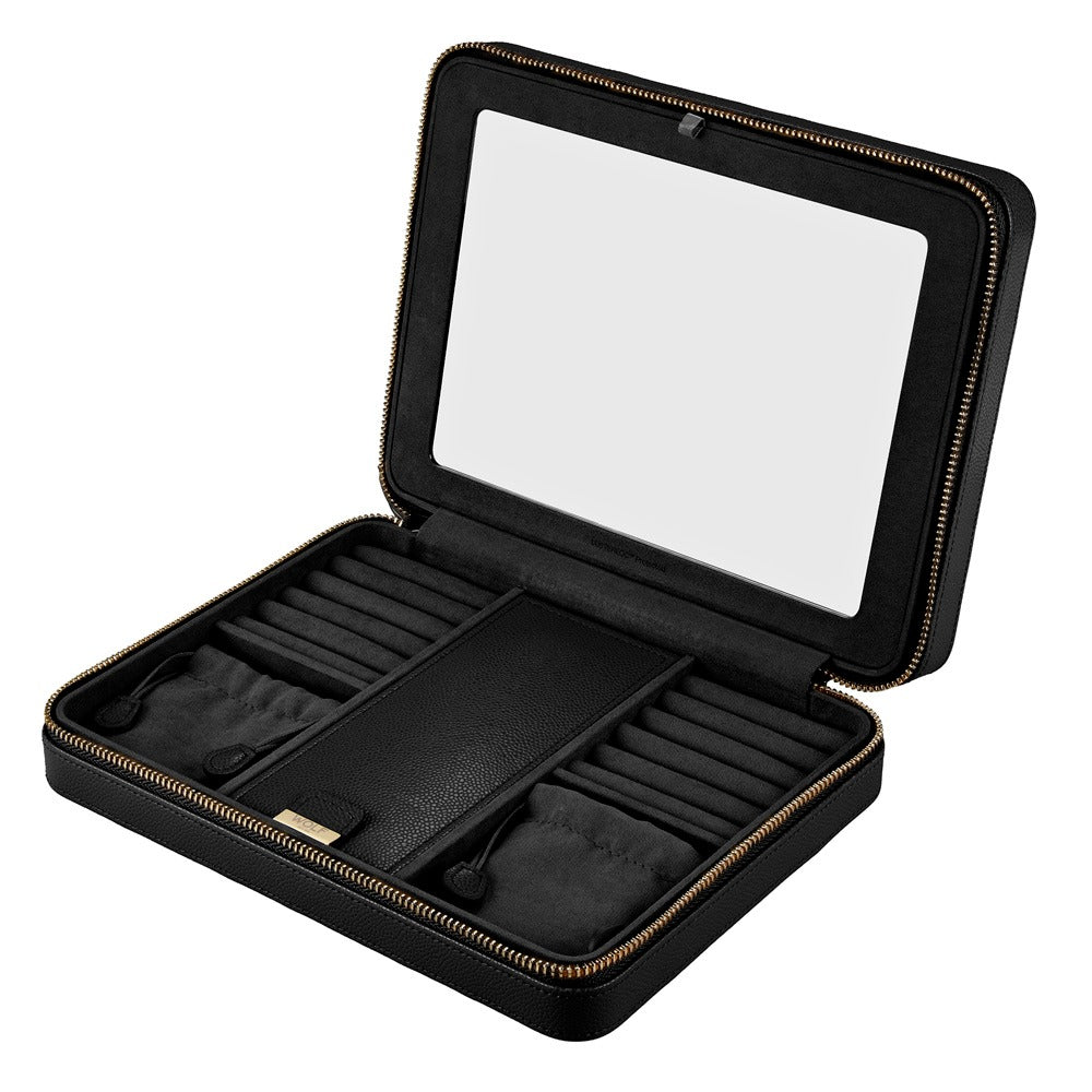 WOLF Lauren Large Zip Case Black 347502