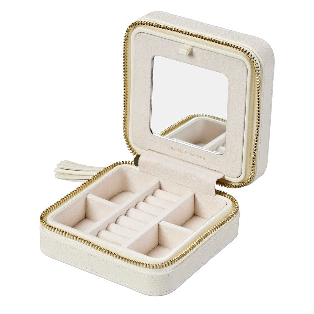 WOLF Lauren Zip Travel Case Ivory 347852