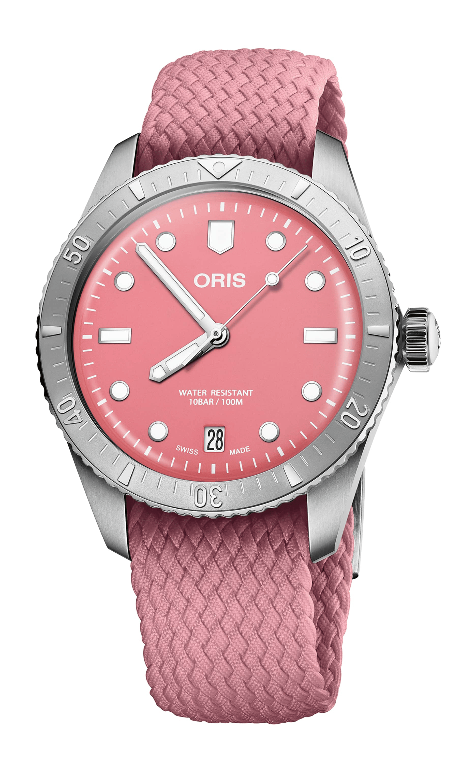Oris Divers Sixty‑Five 'Cotton Candy' 38mm Pink Dial Men's Watch 01 733 7771 4058-07 3 19 04S