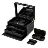 WOLF Lauren Medium Jewelry Box Black 349702