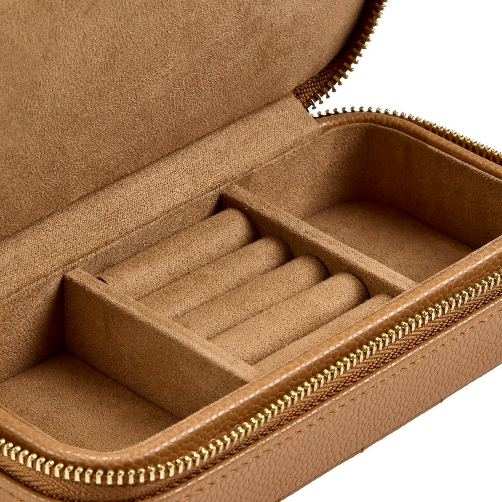 WOLF Lauren Medium Jewelry Box Caramel 349707