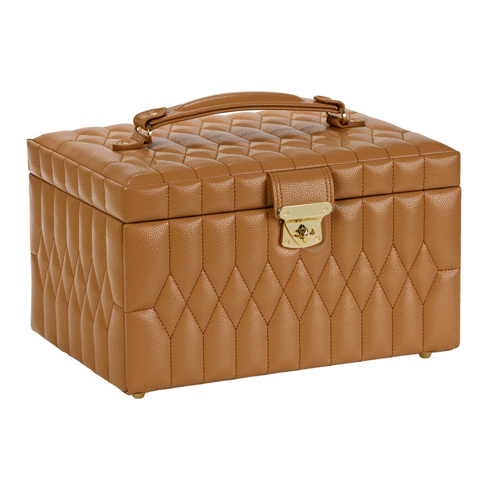 WOLF Lauren Medium Jewelry Box Caramel 349707