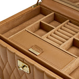 WOLF Lauren Medium Jewelry Box Caramel 349707