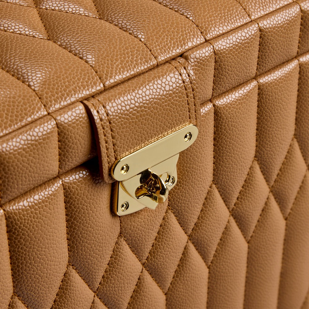 WOLF Lauren Medium Jewelry Box Caramel 349707