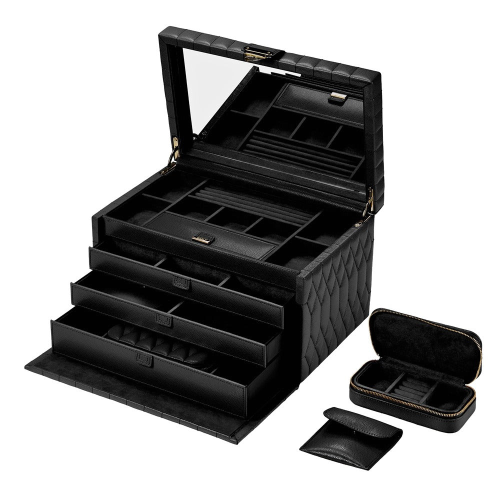 WOLF Lauren Large Jewelry Box Black 349802