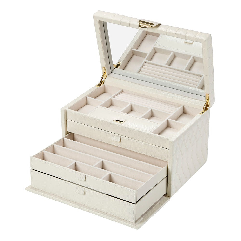 WOLF Lauren Large Jewelry Box Ivory 349852