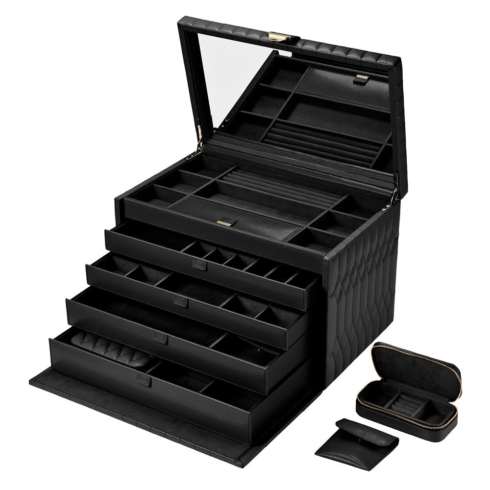 WOLF Lauren Extra Large Jewelry Box Black 349902
