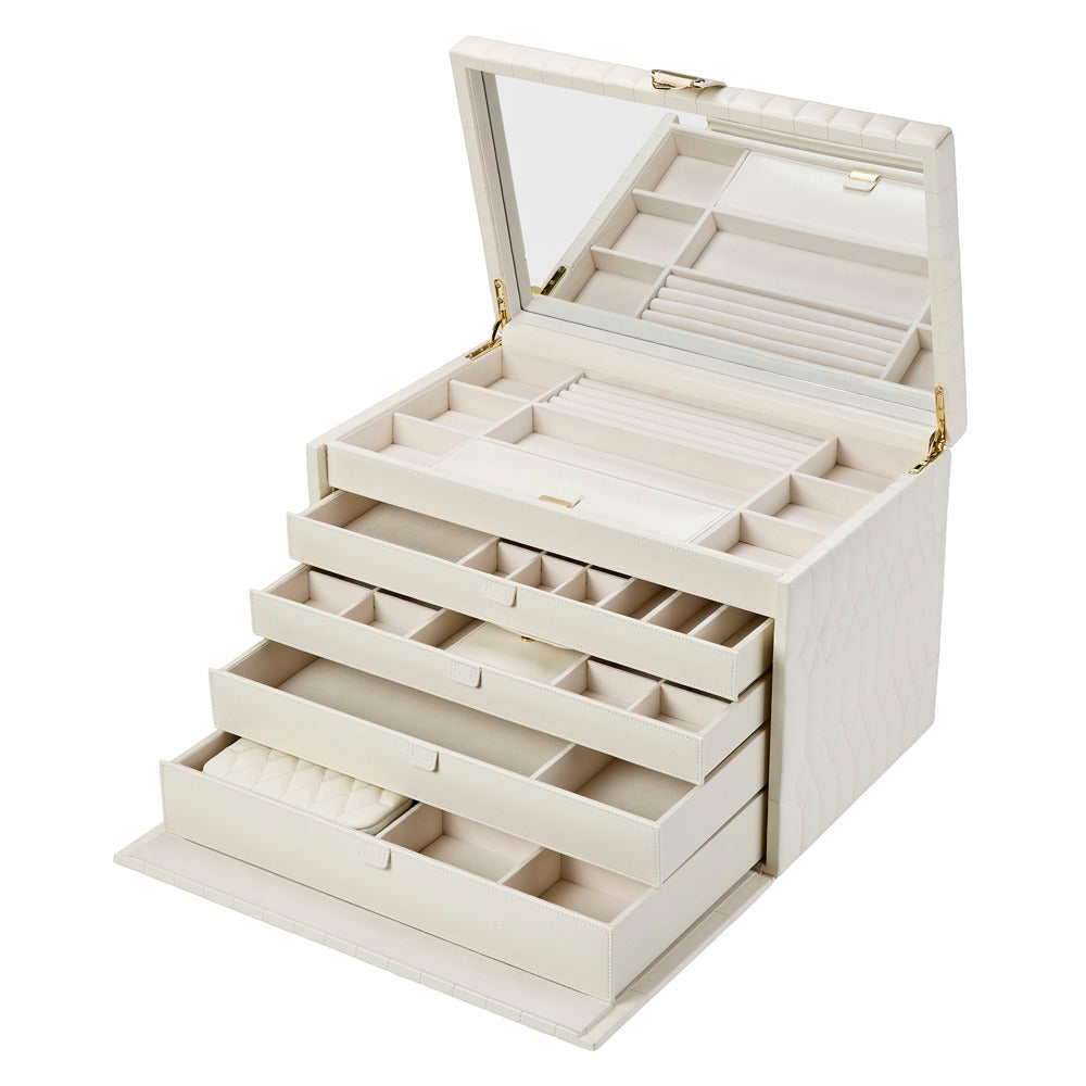 WOLF Lauren Extra Large Jewelry Box Ivory 349952