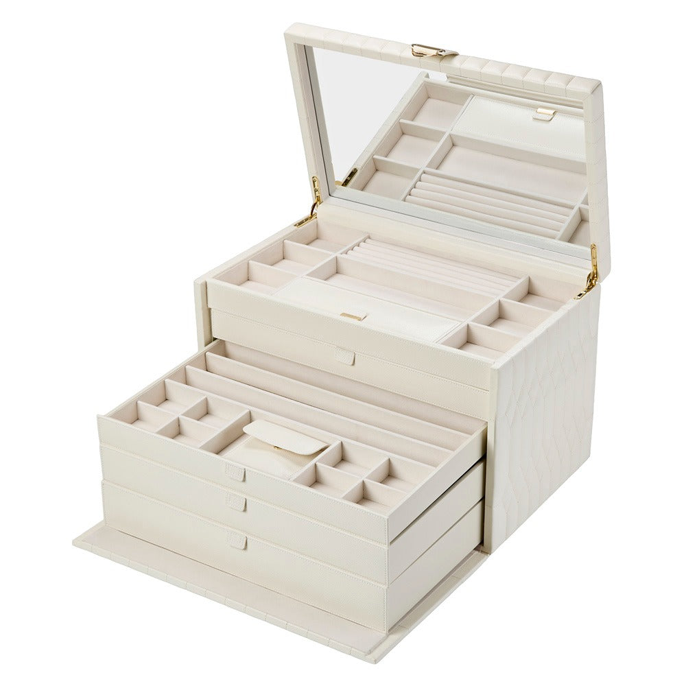 WOLF Lauren Extra Large Jewelry Box Ivory 349952