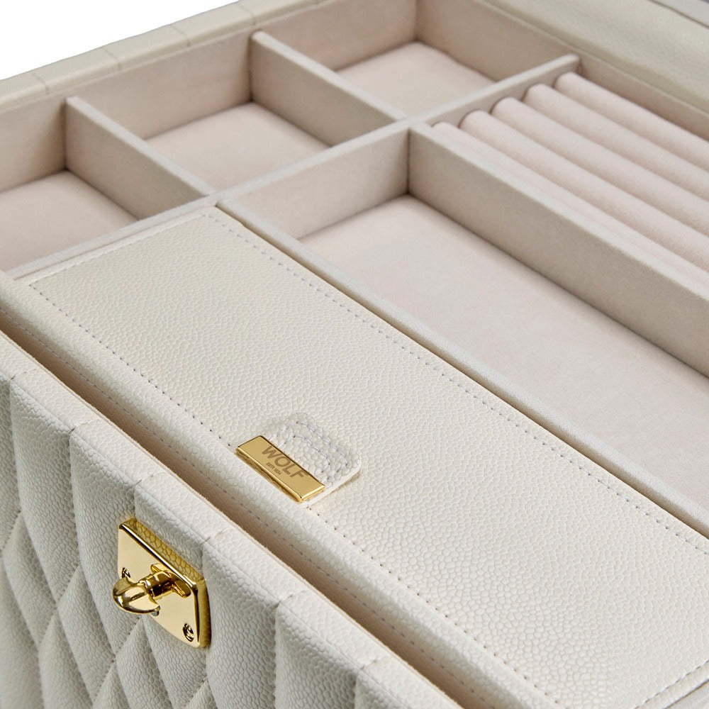WOLF Lauren Extra Large Jewelry Box Ivory 349952