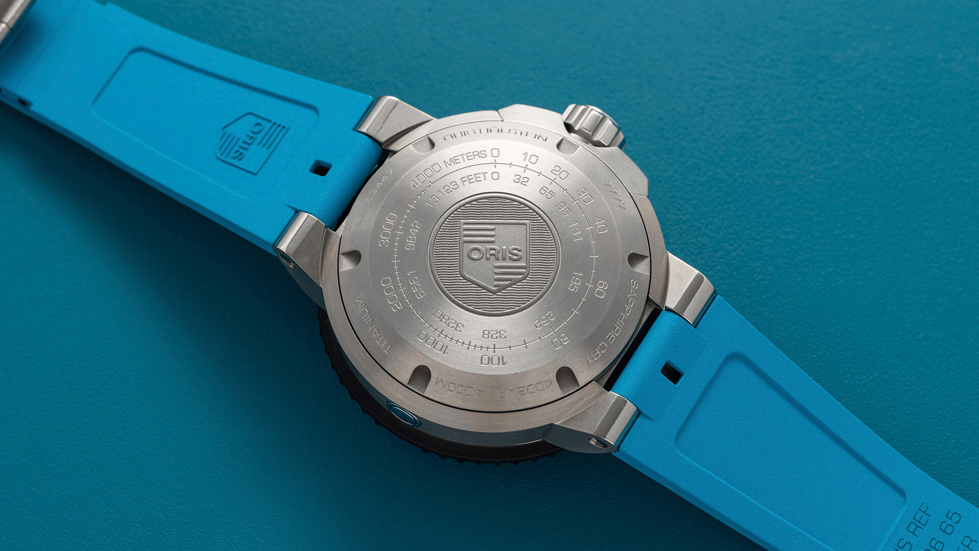 Oris Aquis Pro 4000M Titanium Blue Men's Watch 01 400 7777 7155-Set