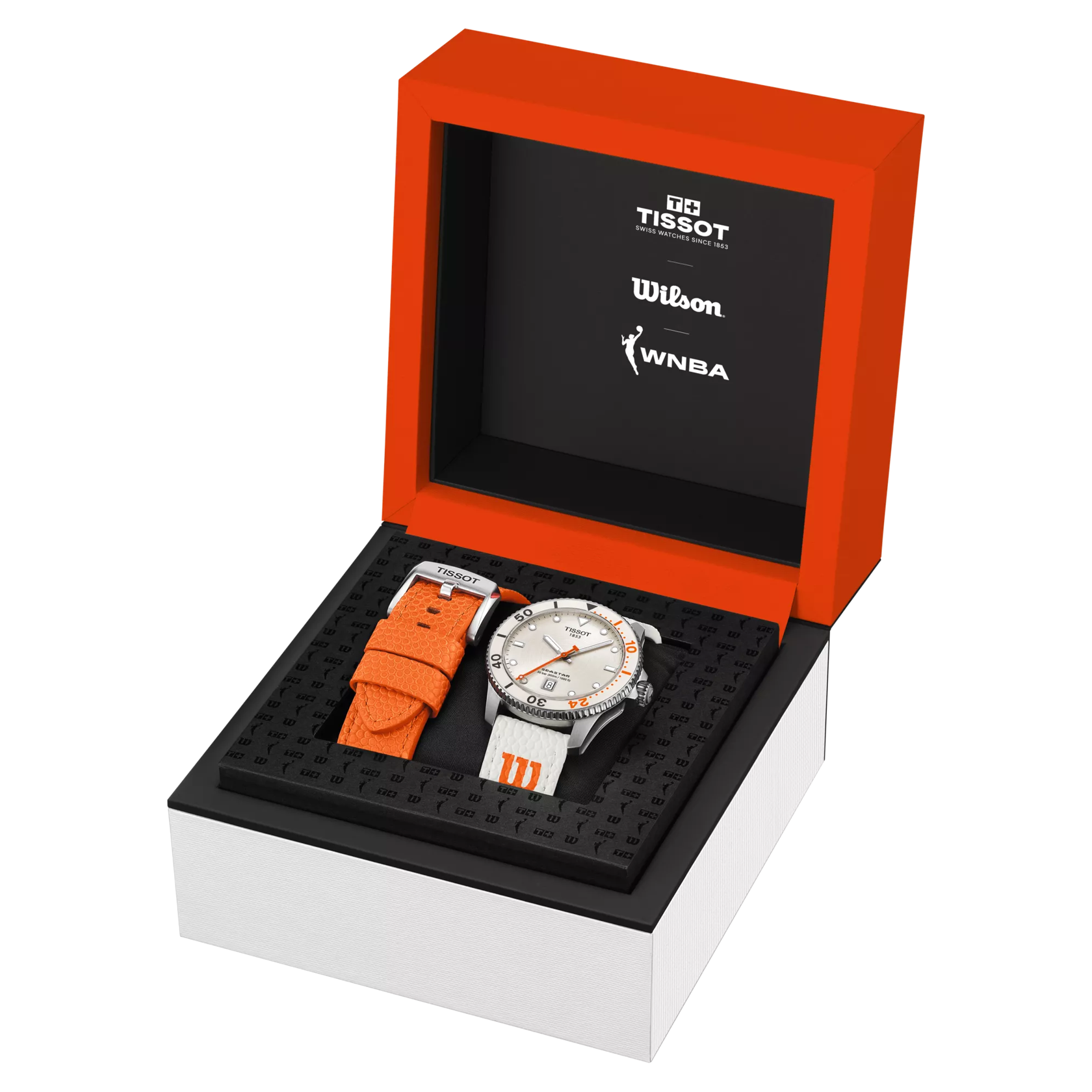 Tissot Seastar Wilson WNBA 40mm White Dial Men's Watch T1204101701100