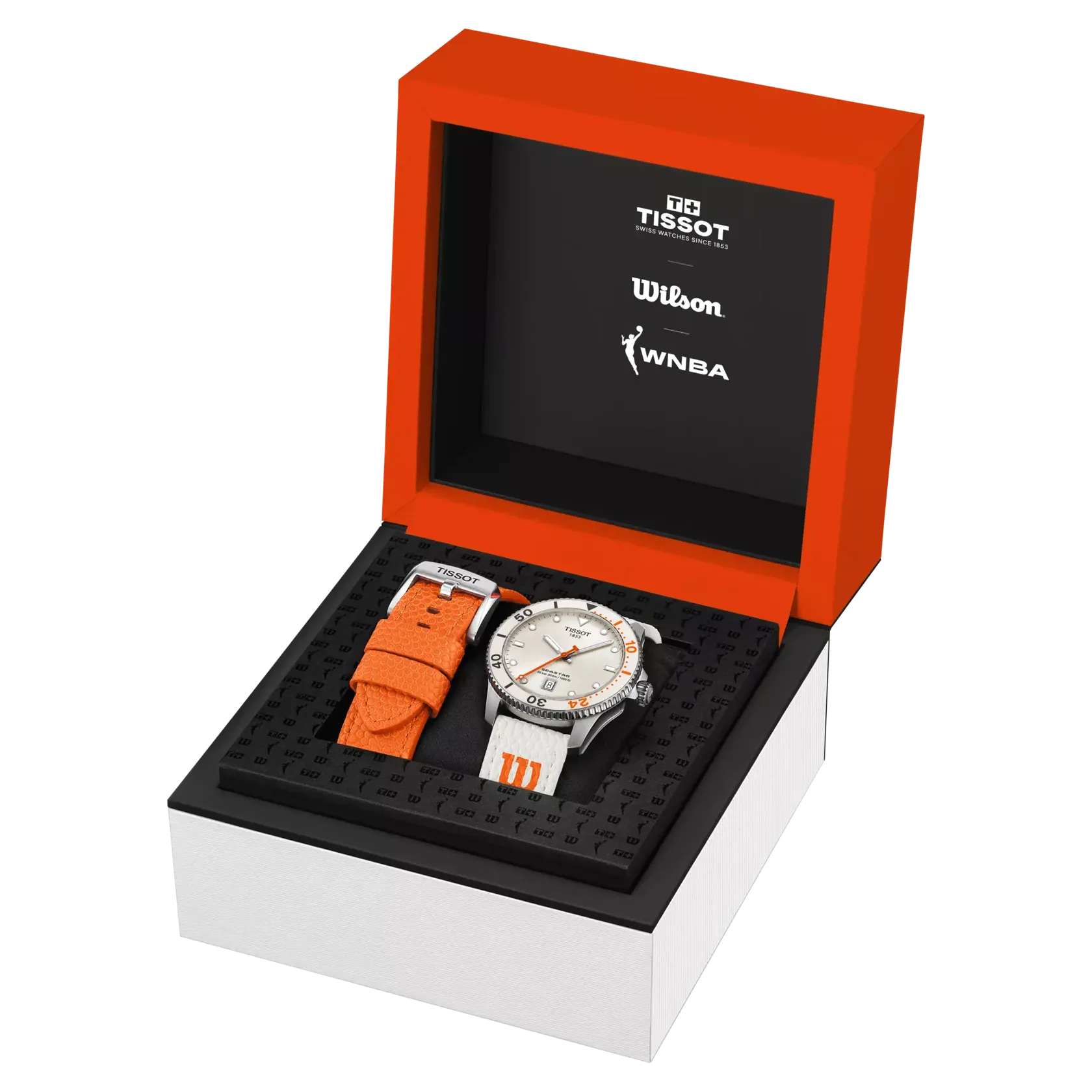 Tissot Seastar Wilson WNBA 40mm White Dial Men's Watch T1204101701100