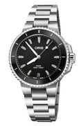 Oris Aquis Date Diamonds 36.5mm Black Dial Women's Watch 01 733 7792 4194-07 8 19 05P
