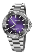 Oris Aquis Date Taste of Summer 43.5mm Purple Dial Men's Watch 01 733 7789 4158-07 8 23 04PEB