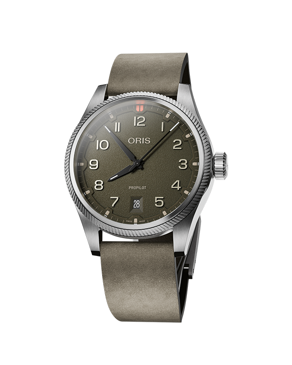 Oris ProPilot Date 41mm Green Dial Men's Watch 01 733 7805 4167-07 6 20 16LC