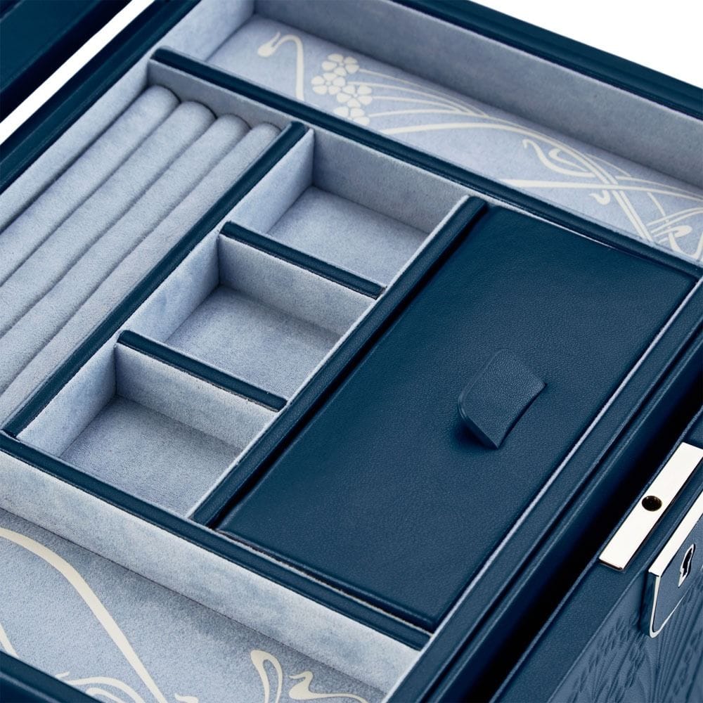 WOLF X LIBERTY All Over Ianthe Large Jewelry Box - Navy 381017