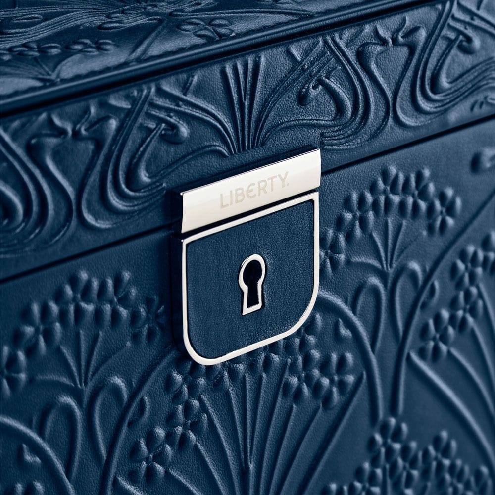 WOLF X LIBERTY All Over Ianthe Large Jewelry Box - Navy 381017