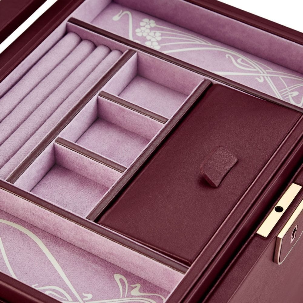 WOLF X LIBERTY Ianthe Large Jewelry Box - Burgundy 381027