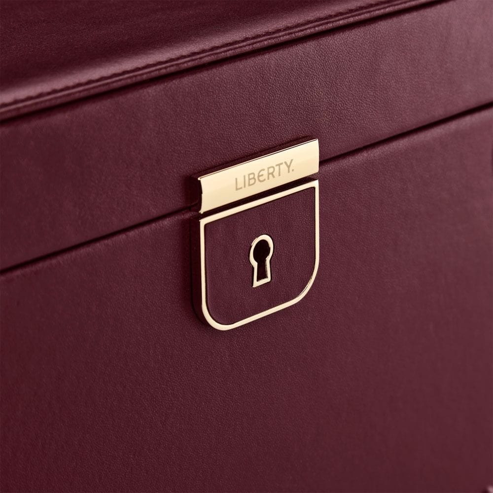 WOLF X LIBERTY Ianthe Large Jewelry Box - Burgundy 381027