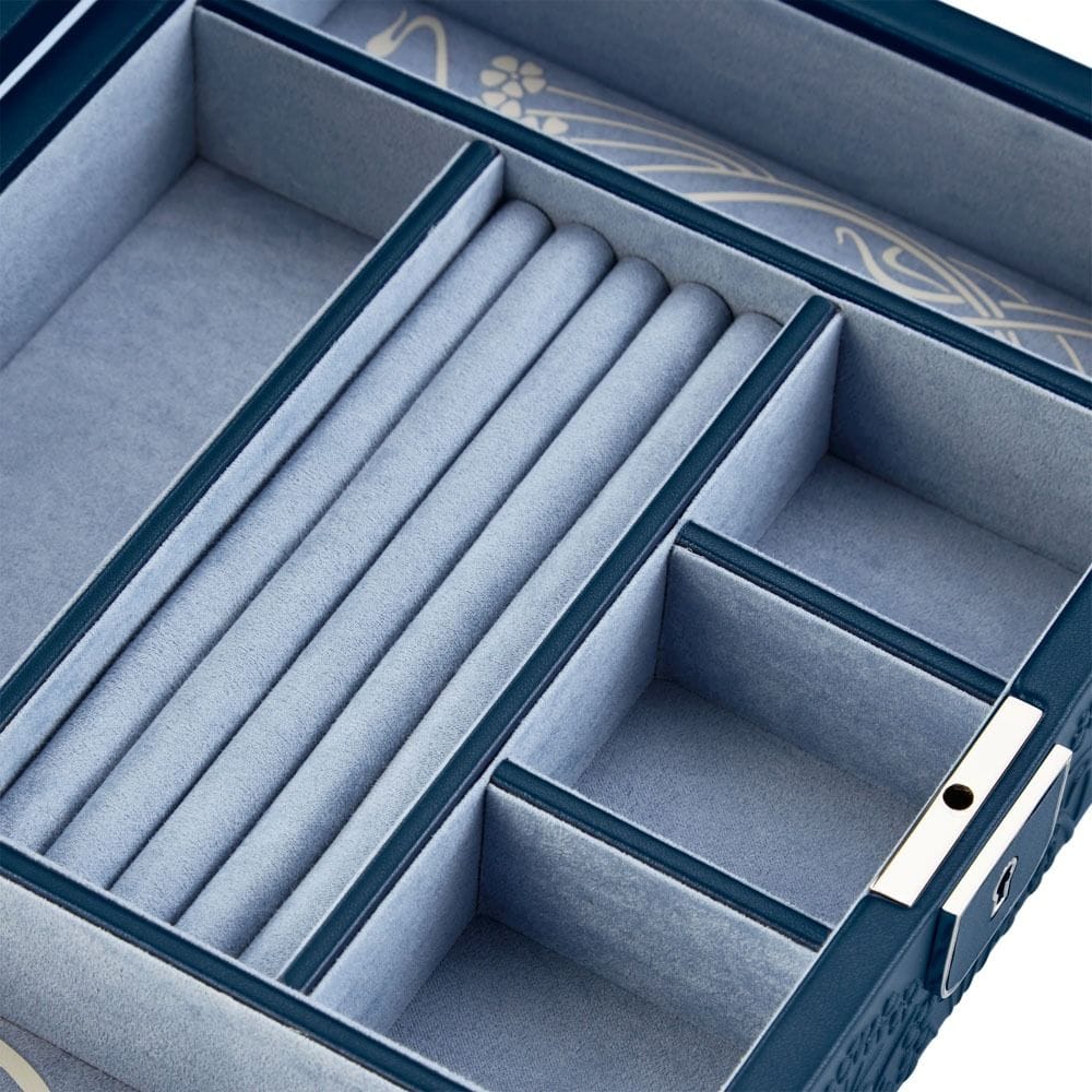 WOLF X LIBERTY All Over Ianthe Medium Jewelry Box - Navy 381117