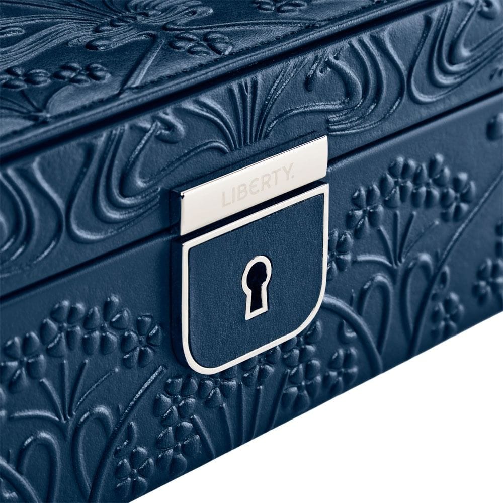 WOLF X LIBERTY All Over Ianthe Medium Jewelry Box - Navy 381117