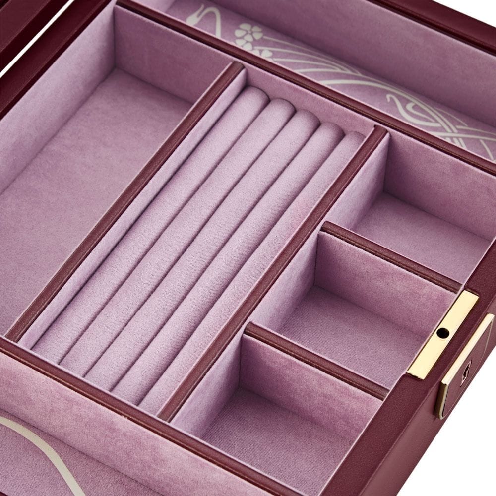 WOLF X LIBERTY Ianthe Medium Jewelry Box - Burgundy 381127