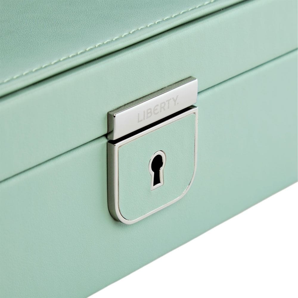 WOLF X LIBERTY Julia Interior Print Medium Jewelry Box - Sage Green 381151