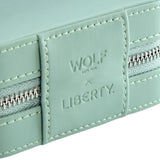 WOLF X LIBERTY Julia Interior Print Small Travel Jewelry Zip Case - Sage Green 381351