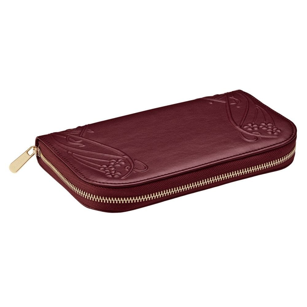 WOLF X LIBERTY Ianthe Travel Jewelry Portfolio - Burgundy 381427